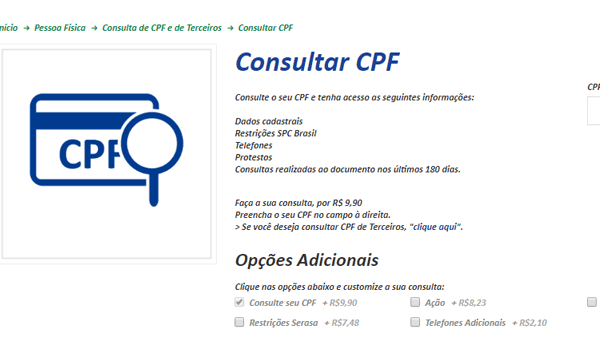 consulta cpf spc