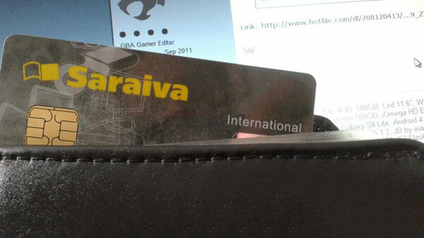 Cartão de crédito Saraiva